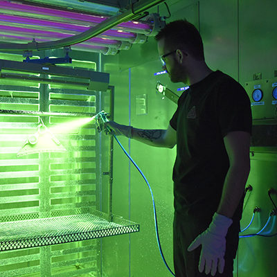 manufacturing inspection with penetrant testing