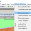 Screenshot of NDTkit UT showing how to start automatic defect detection