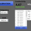 Screenshot of Electrical Conductivity software for Smart UE1