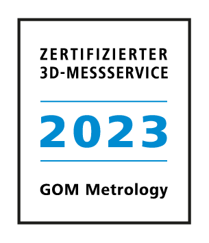 GOM certification to Testia for 3D Metrology