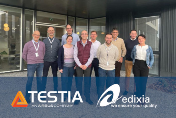 Treffen der Teams von Testia und Edixia im Testia-Hauptquartier in Toulouse