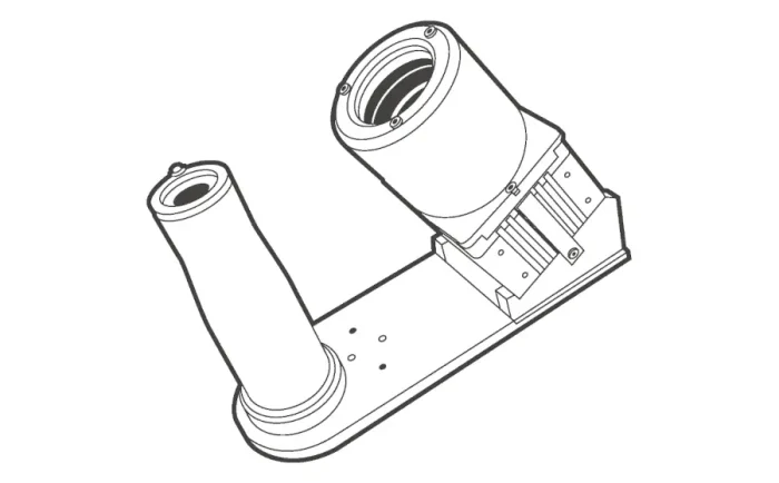 Line drawing of 3D scan