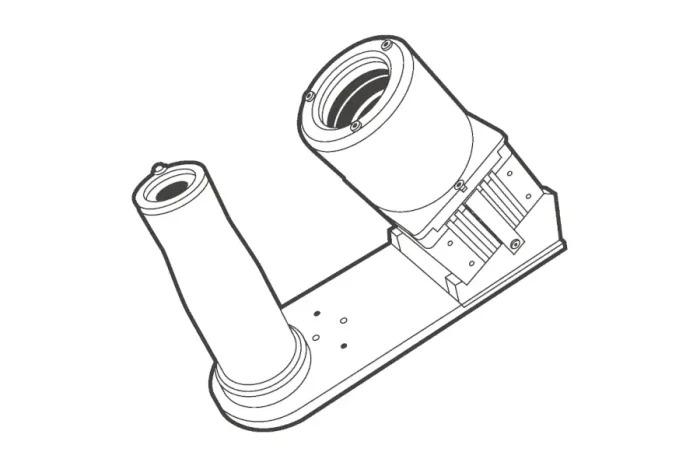 Line drawing of 3D scan