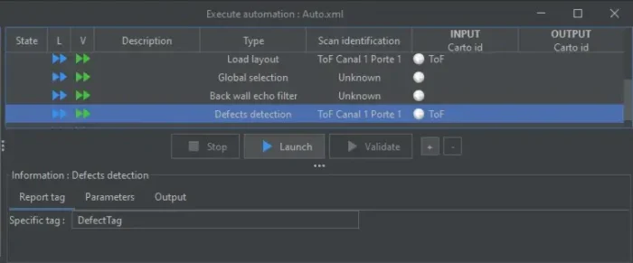 NDTkit UT diagnostics assistance tool - A diagnostics assistant guides users through the analysis of UT data.