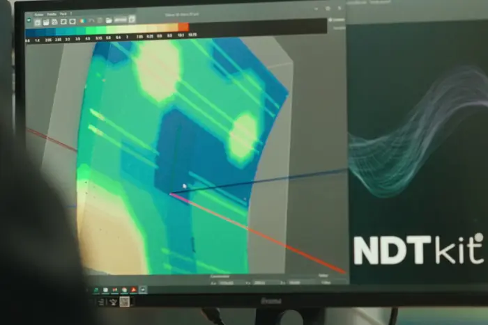 NDTkit UT in use on a computer screen